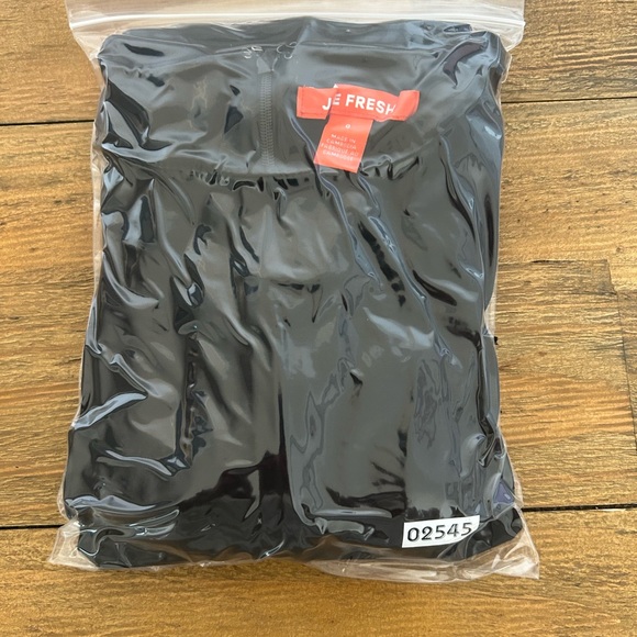 JOE FRESH Black 3/4 sleeves Jersey Cotton Mini  Dress Basic Minimalist Classic - Picture 8 of 8